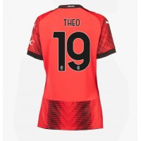 Dres AC Milan Theo Hernandez #19 Domáci pre Ženy 2023-24 Krátky Rukáv